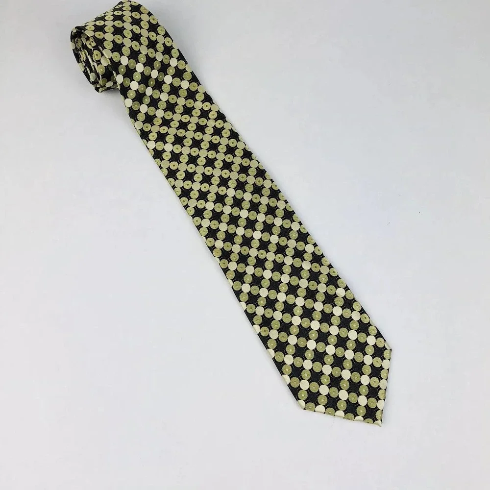 Giorgio Brutini Neck Tie Men's Geometric‎ Beige Career Business